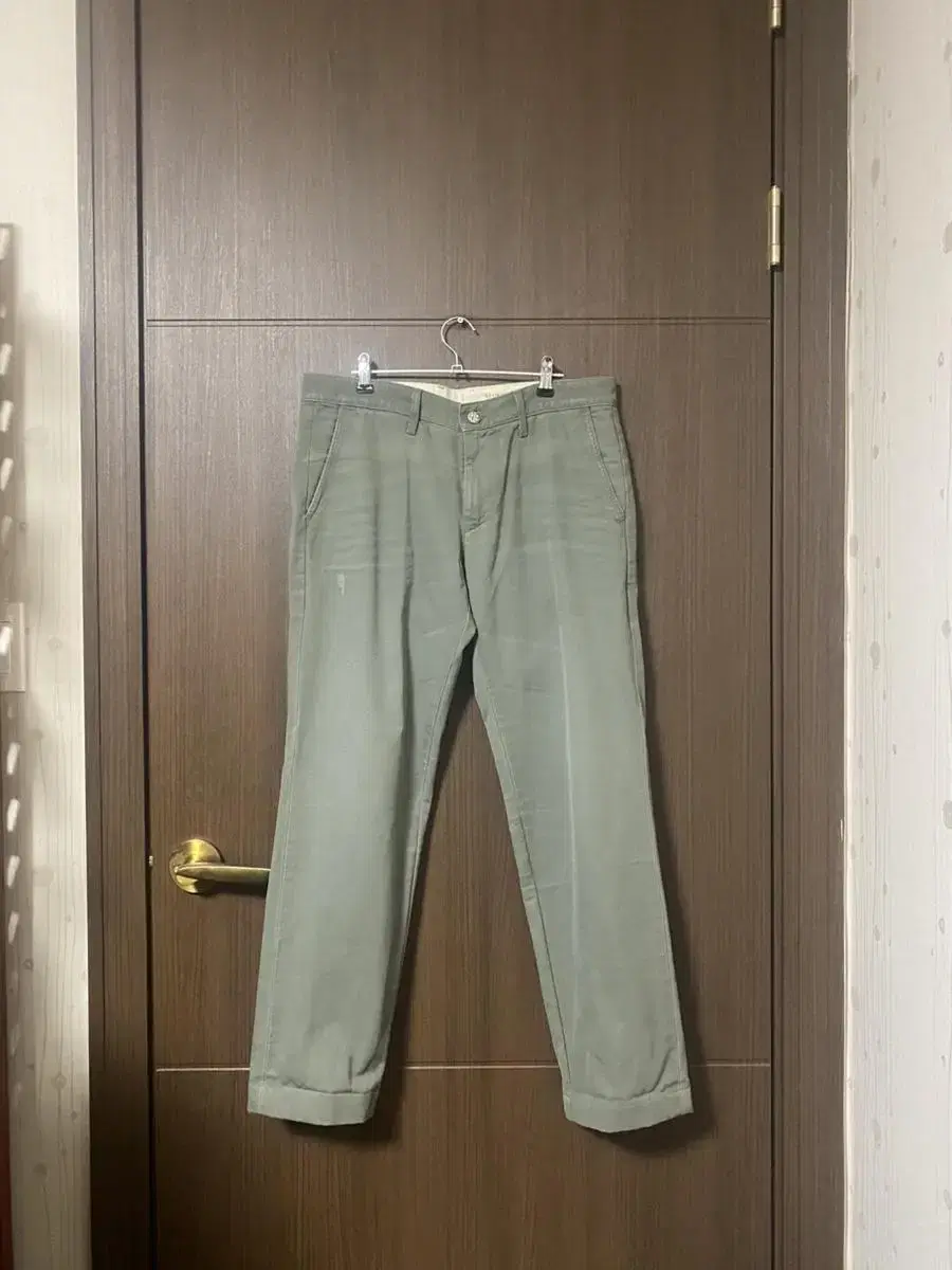 Ag jeans 스트레이트핏 디스트로이 워싱 치노 30 올리브